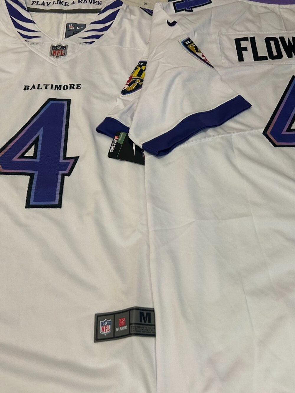BALTIMORE RAVENS ZAY FLOWERS Vapor Men's JERSEY Sz M,L,XL,2X New w tags by Nike